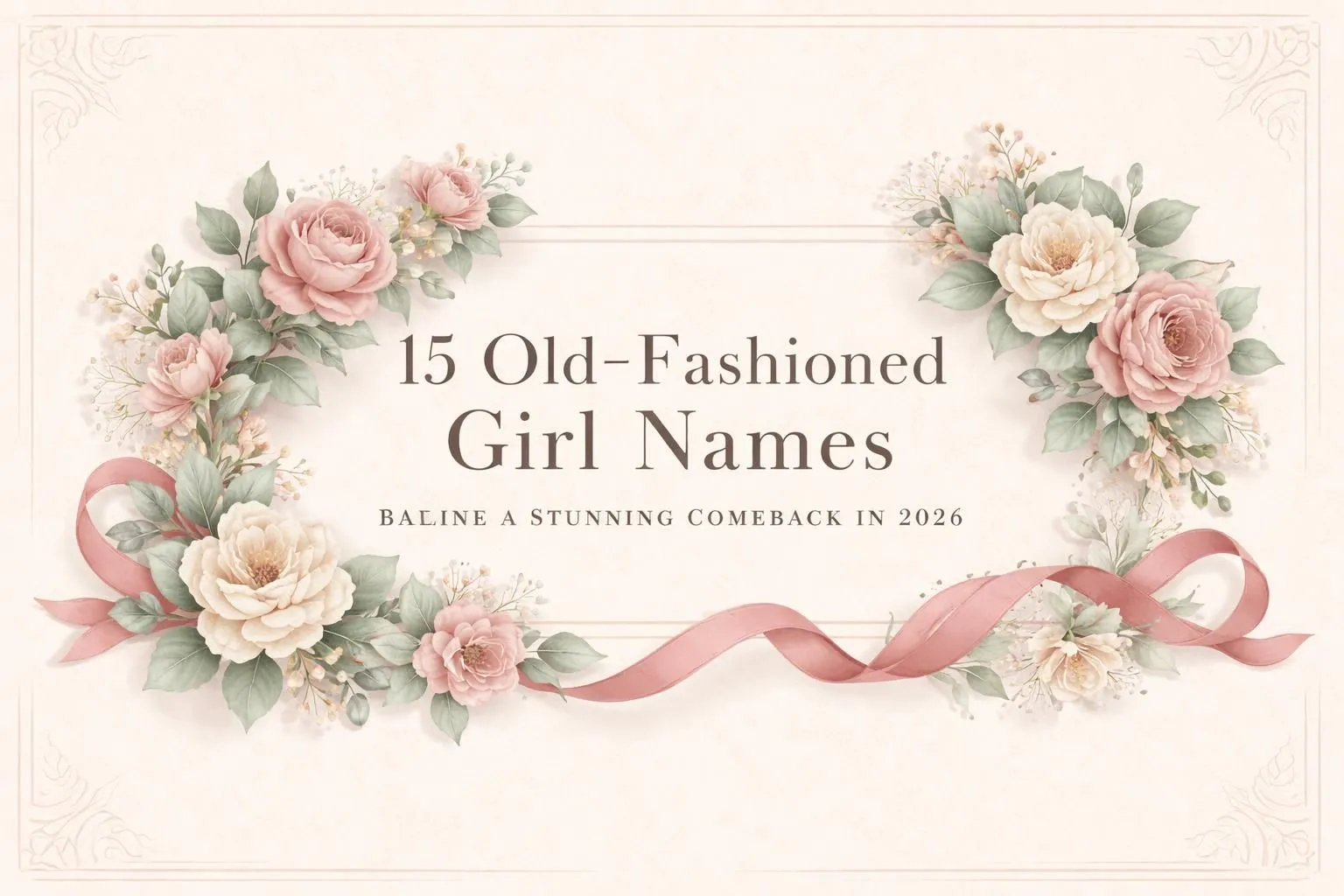 15 Old-Fashioned Girl Names Making a Stunning Comeback in 2026