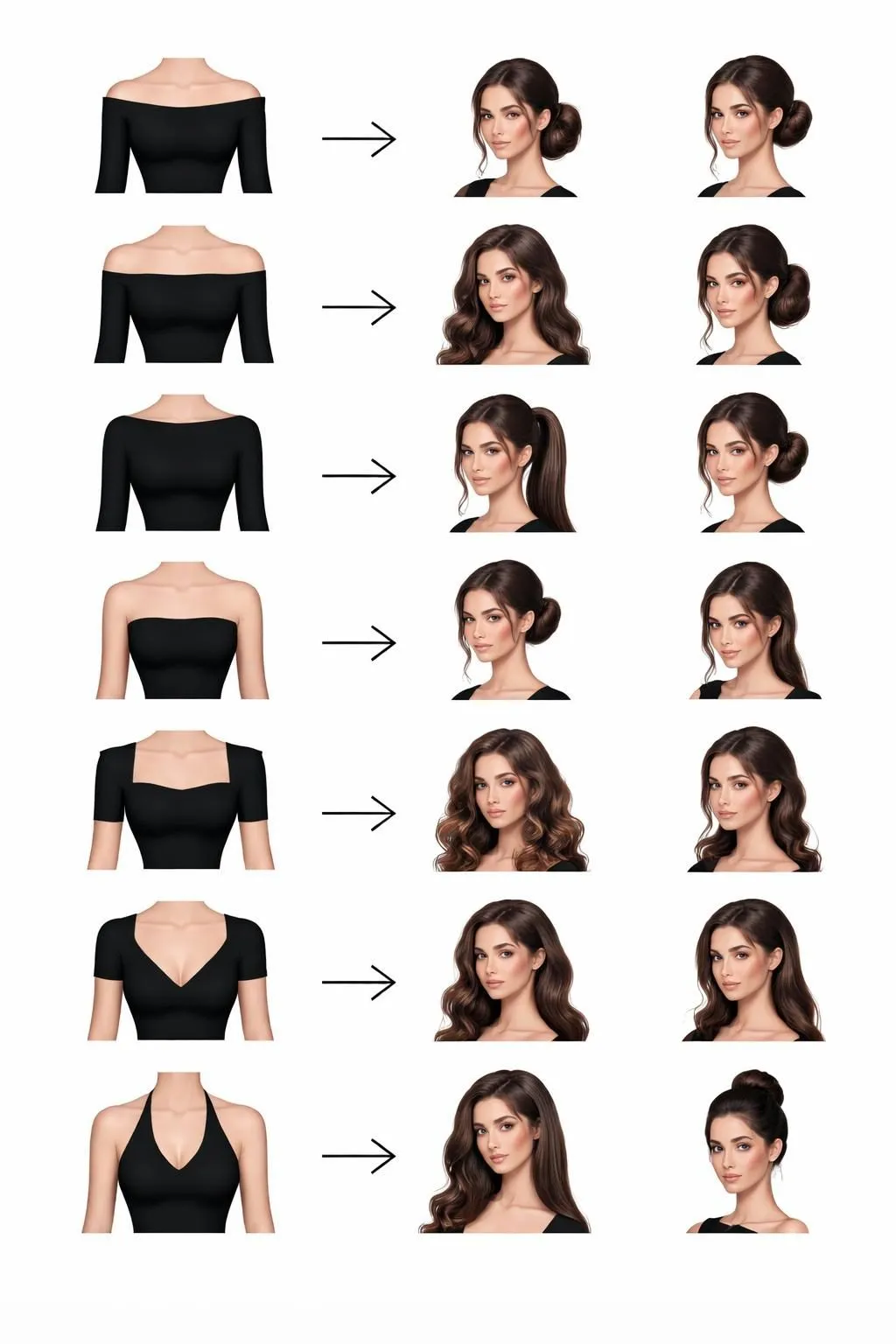 Hairstyles That Perfectly Match Your Neckline