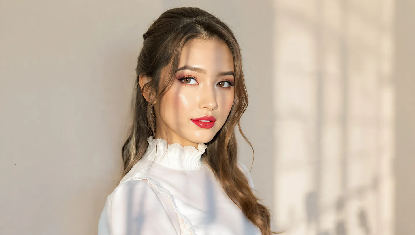 Soft Glam Makeup Look with Half-Up Hairstyle: Step-by-Step Guide