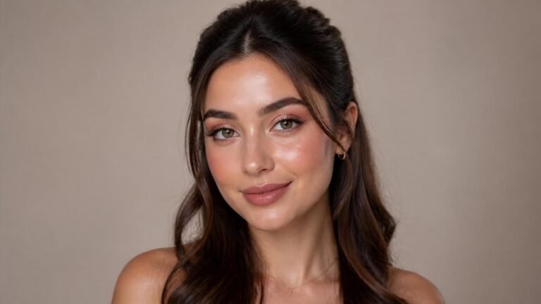 Soft Glam Makeup Look with Half-Up Hairstyle: Step-by-Step Guide
