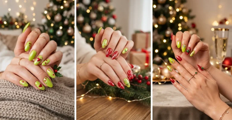 15 Grinch Nail Ideas That Are Cute, Festive & Full of Christmas Mischief