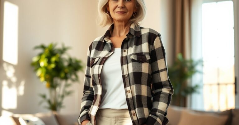20 Plaid Outfits for Women Over 60 That Feel Cozy, Not Frumpy