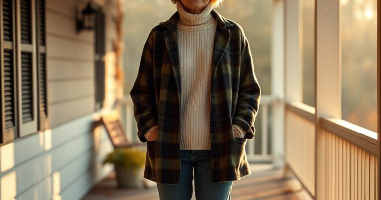 23 Shacket Outfits for Women Over 50 for Cool Mornings