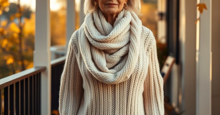 19 Cozy Sweater Weather Outfits for Women Over 60