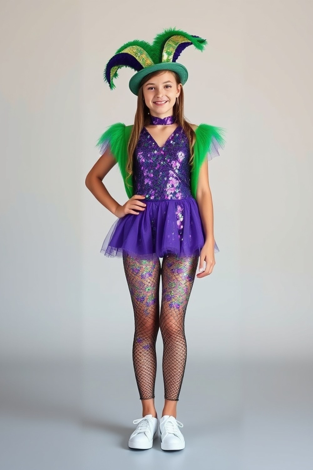 21 Cute Mardi Gras Outfit Ideas With Sparkles, Purple, Green, and Gold