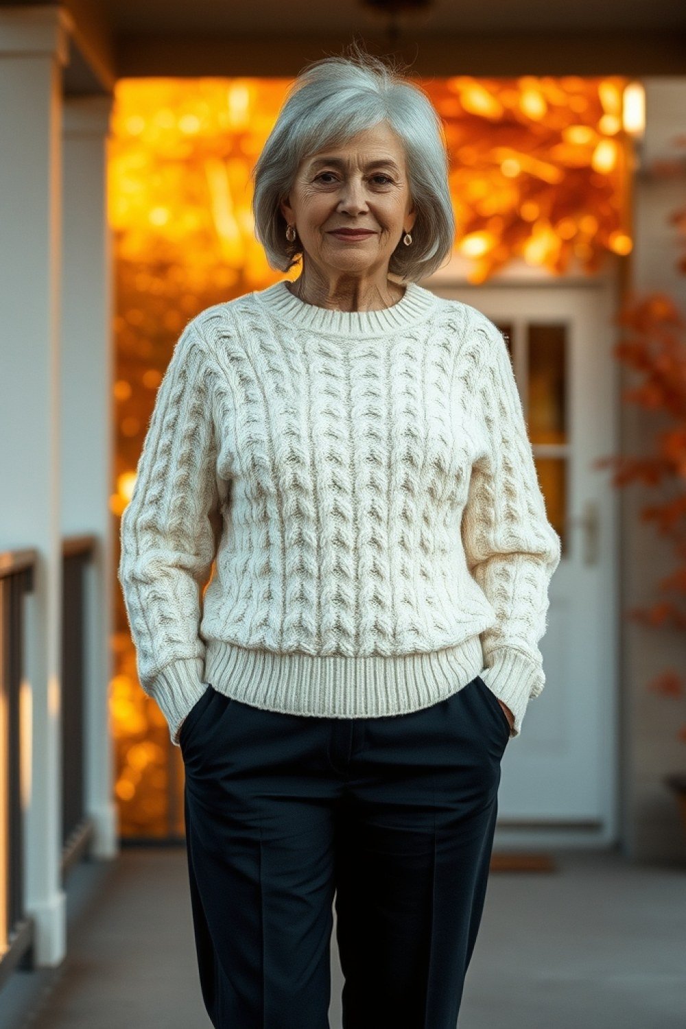 19 Cozy Sweater Weather Outfits for Women Over 60