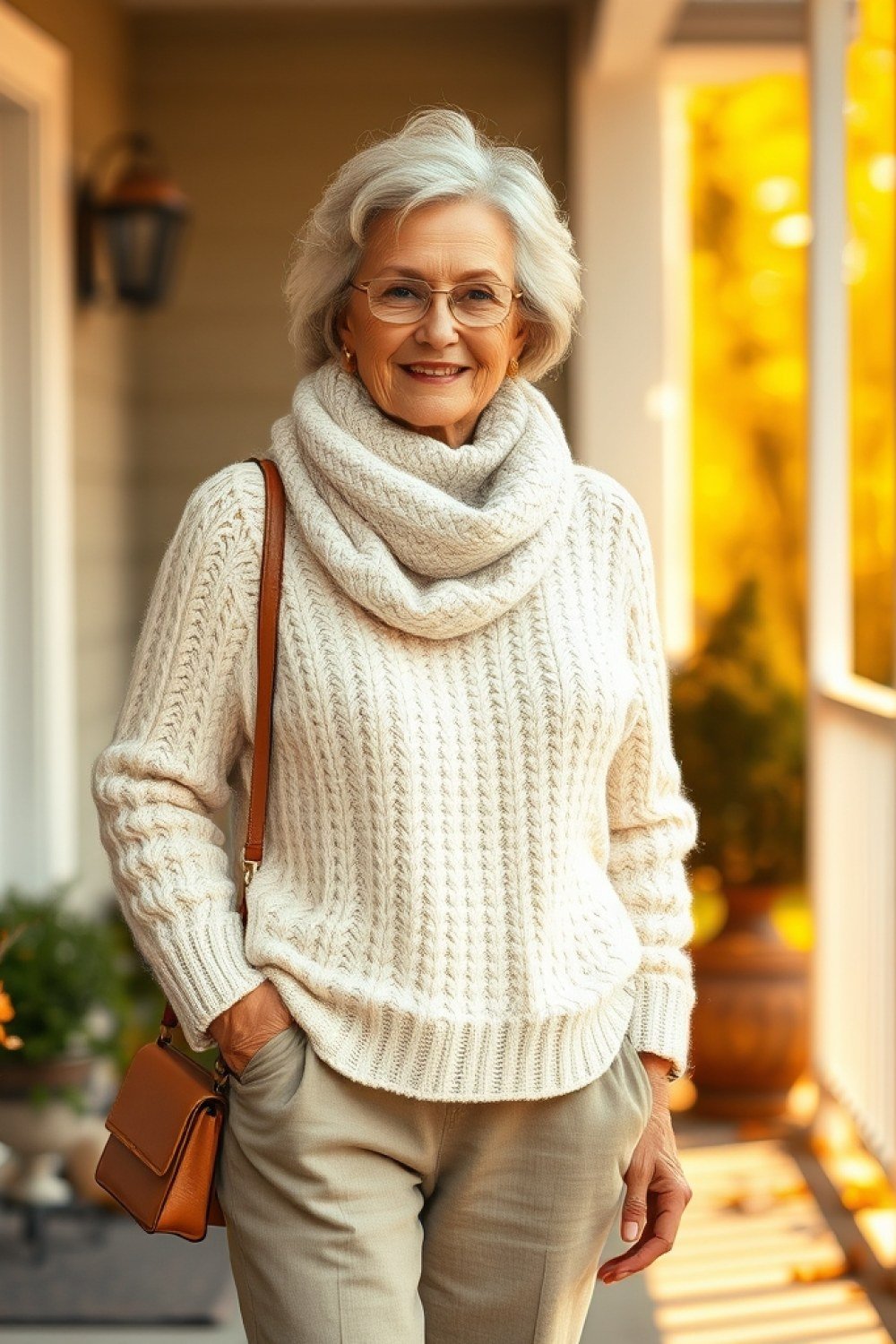 19 Cozy Sweater Weather Outfits for Women Over 60
