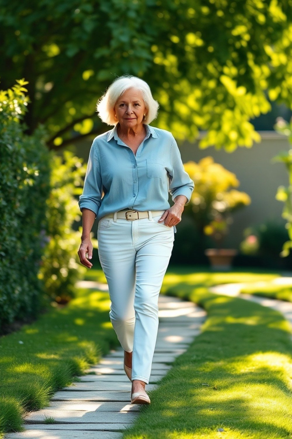 17 White Jeans Outfits for Women Over 60 From Spring to Fall