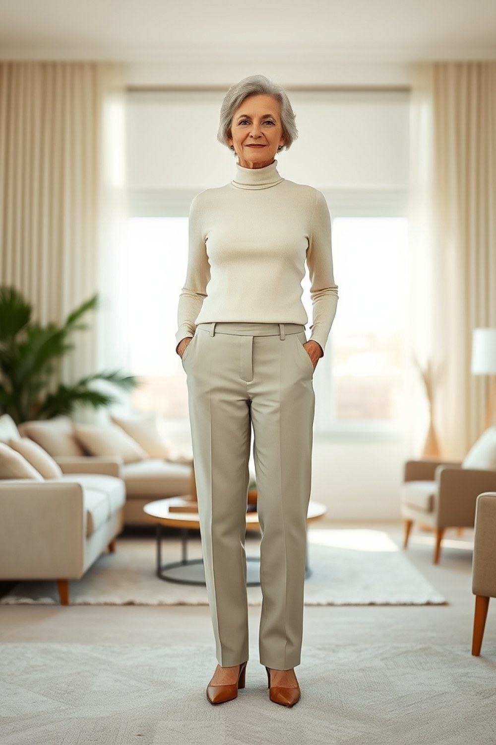 17 Turtleneck Outfits for Women Over 60 That Look Chic, Not Stuffy