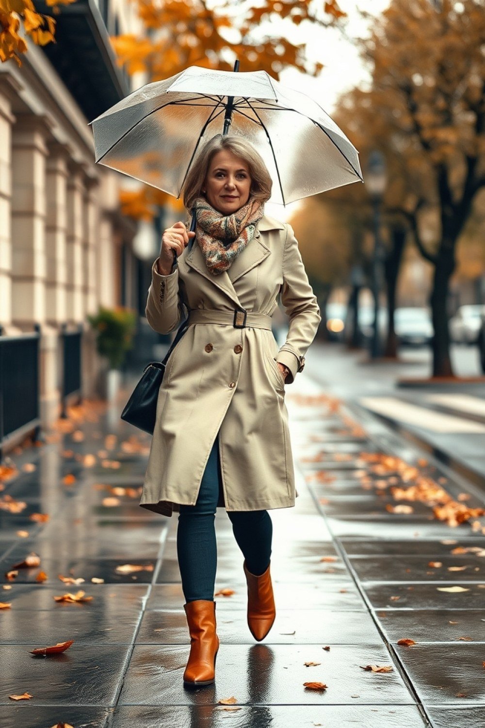 16 Rainy Fall Day Outfits for Women Over 50
