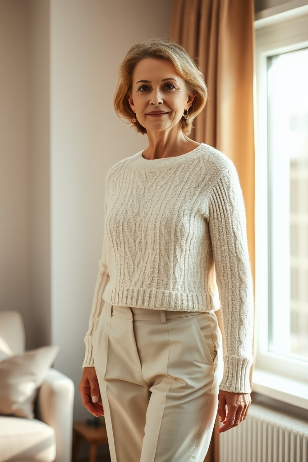 20 Cable Knit Sweater Outfits for Women Over 50