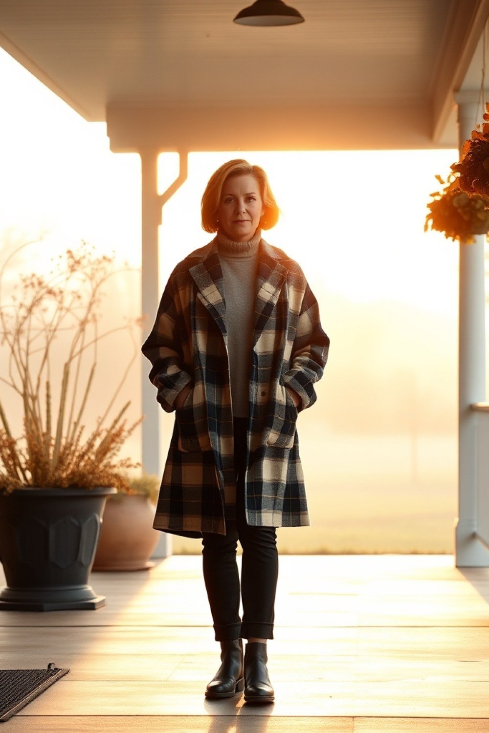 23 Shacket Outfits for Women Over 50 for Cool Mornings