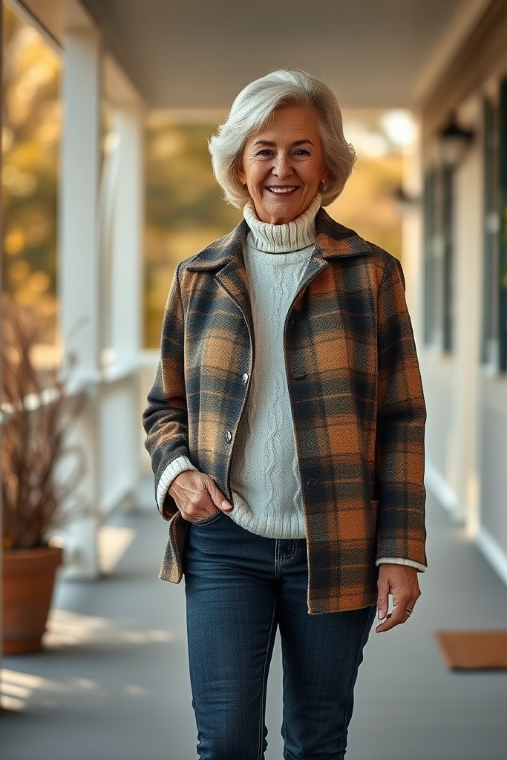 23 Shacket Outfits for Women Over 50 for Cool Mornings