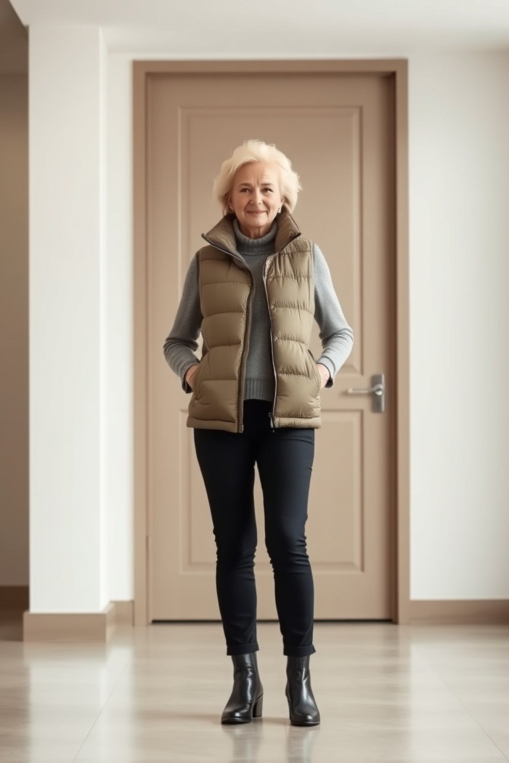 20 Puffer Vest Outfits for Women Over 50