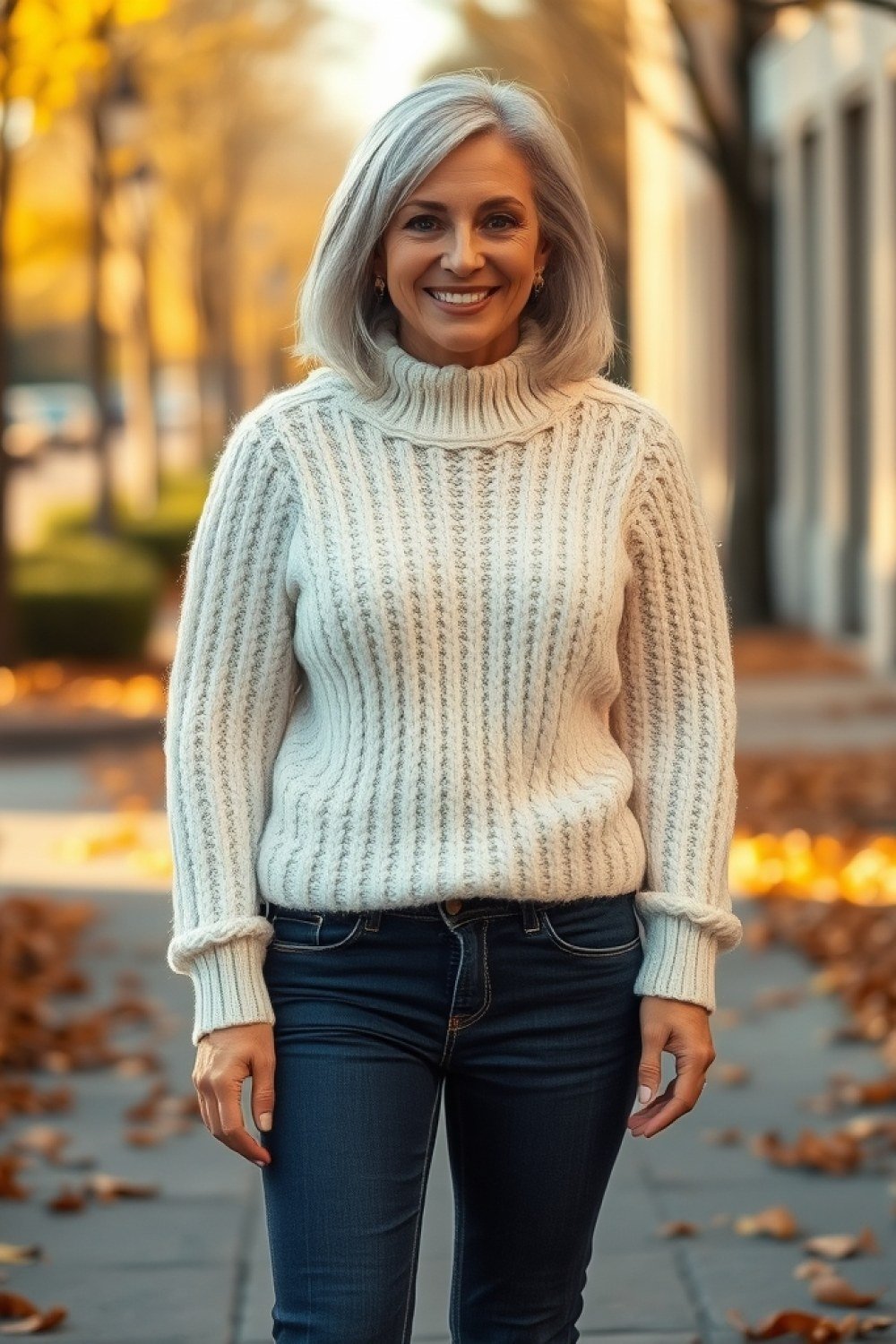 19 Cozy Sweater Weather Outfits for Women Over 60