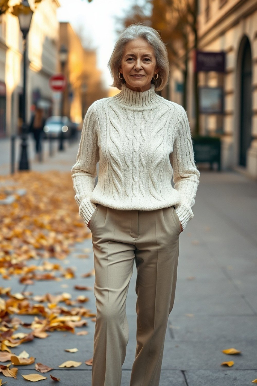 20 Cable Knit Sweater Outfits for Women Over 50
