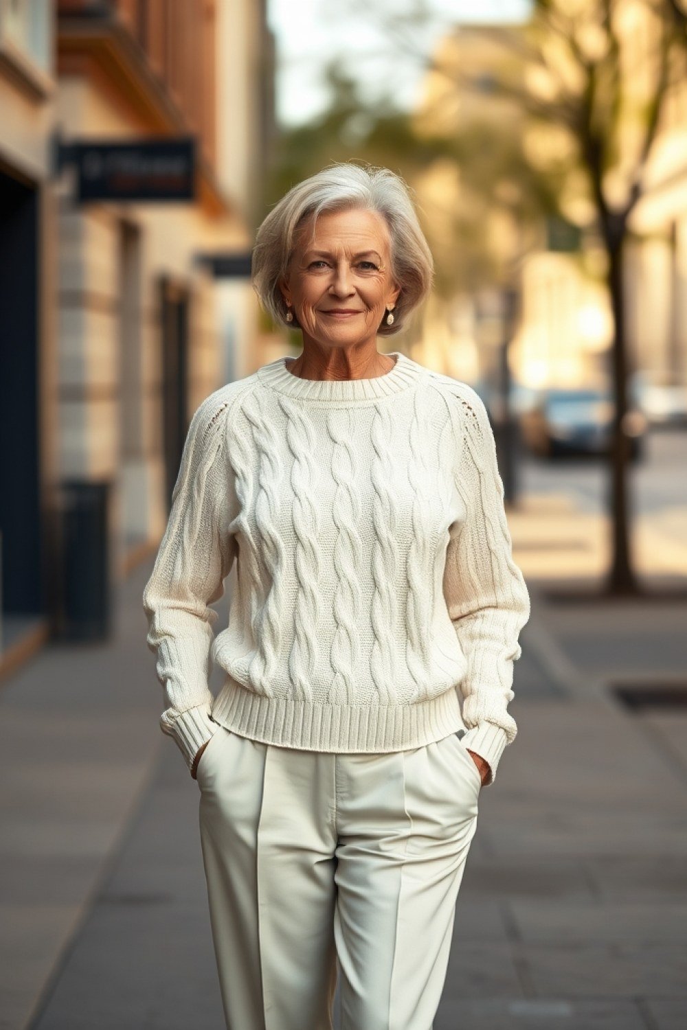 20 Cable Knit Sweater Outfits for Women Over 50