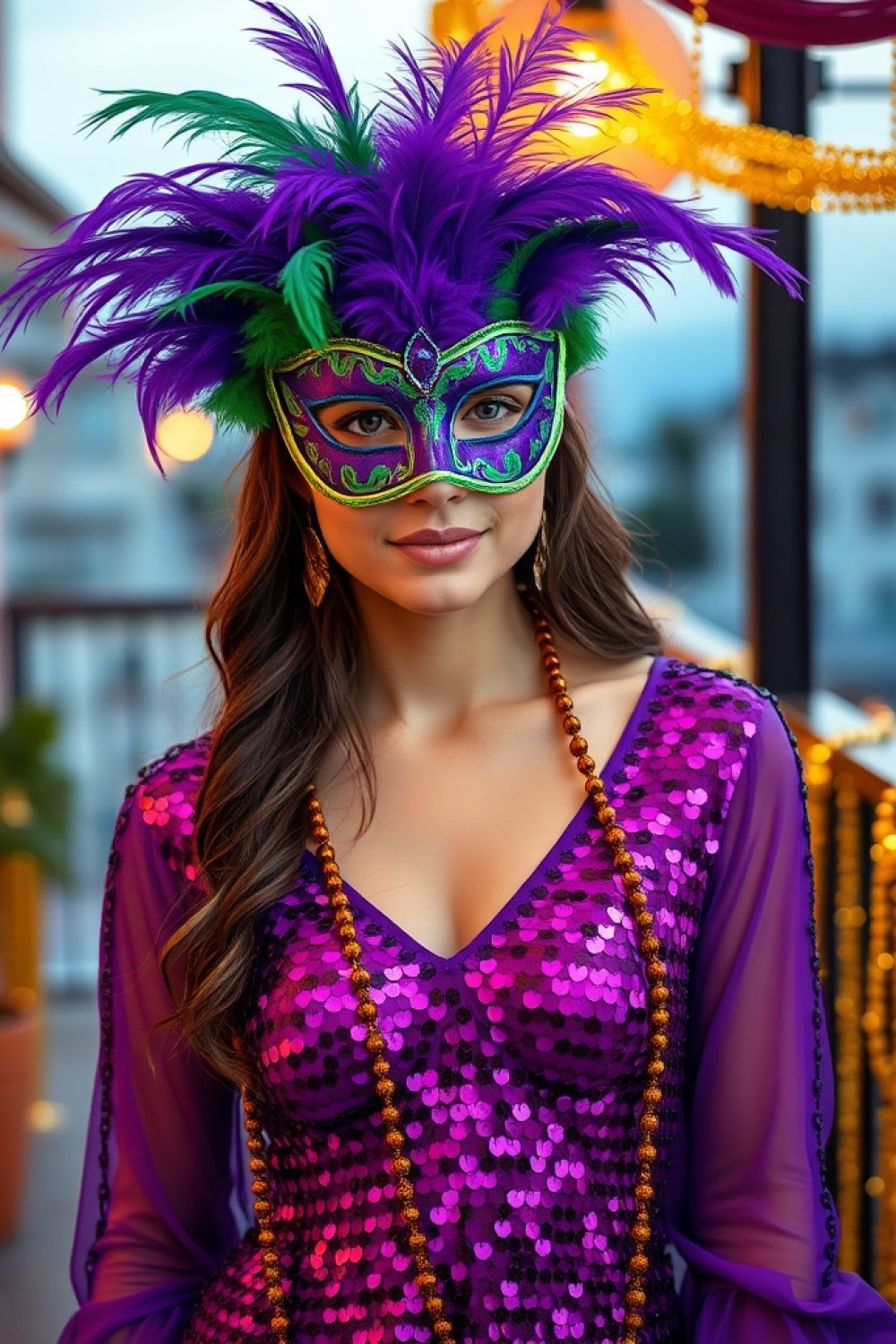 21 Cute Mardi Gras Outfit Ideas With Sparkles, Purple, Green, and Gold