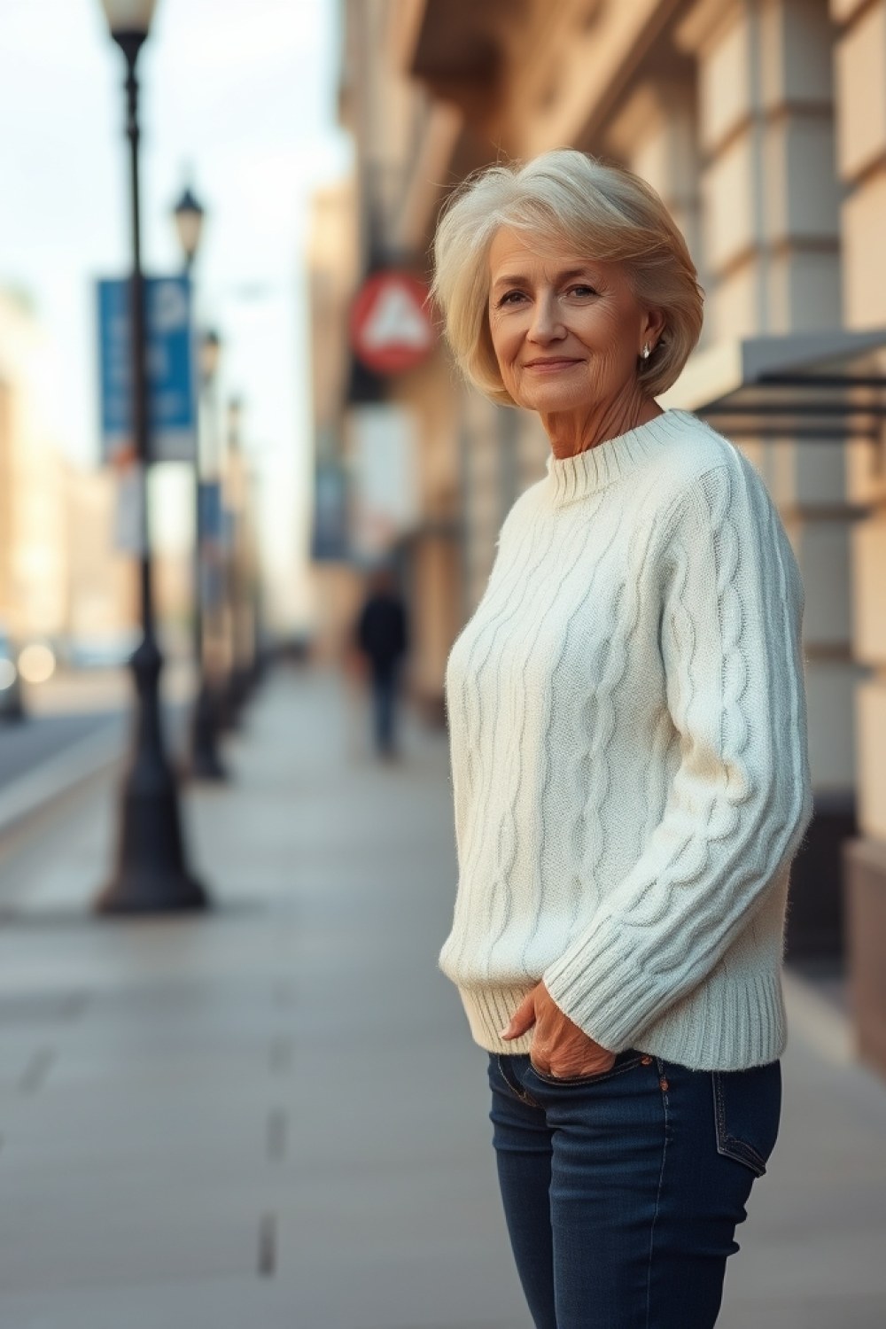 20 Cable Knit Sweater Outfits for Women Over 50