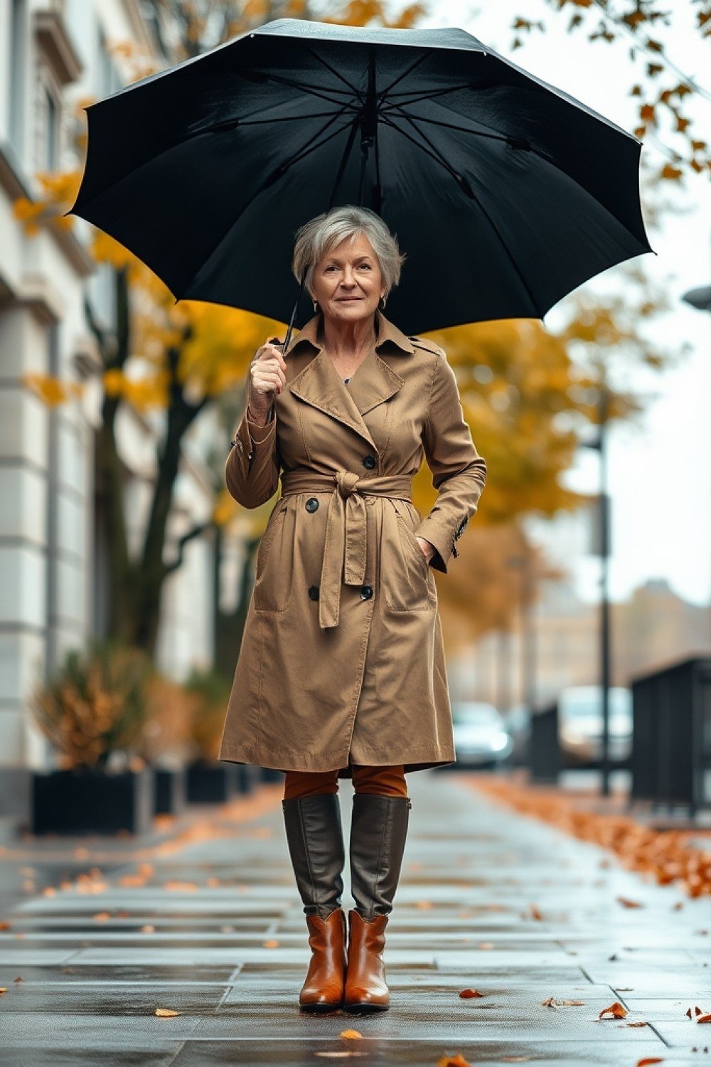 16 Rainy Fall Day Outfits for Women Over 50