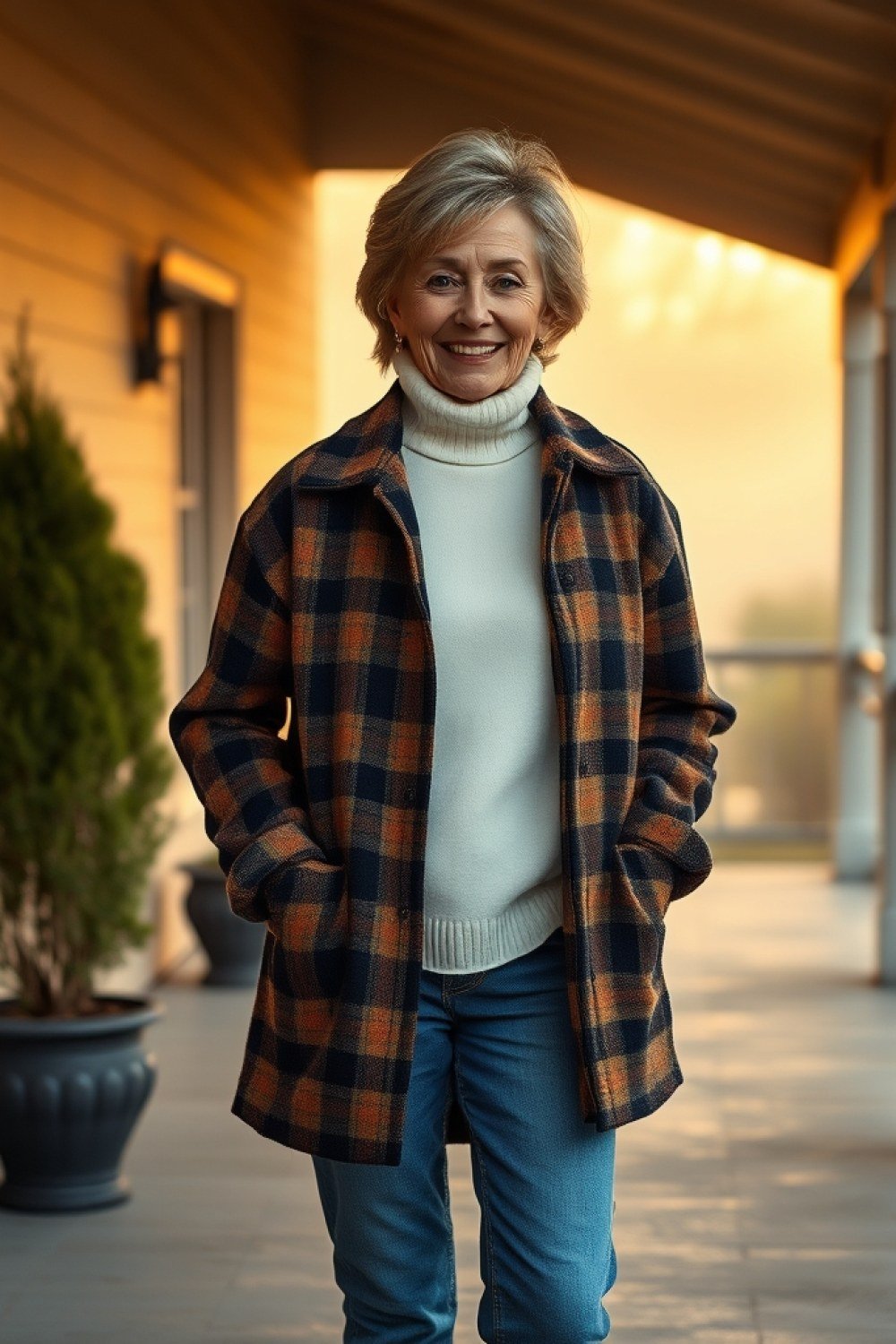 23 Shacket Outfits for Women Over 50 for Cool Mornings