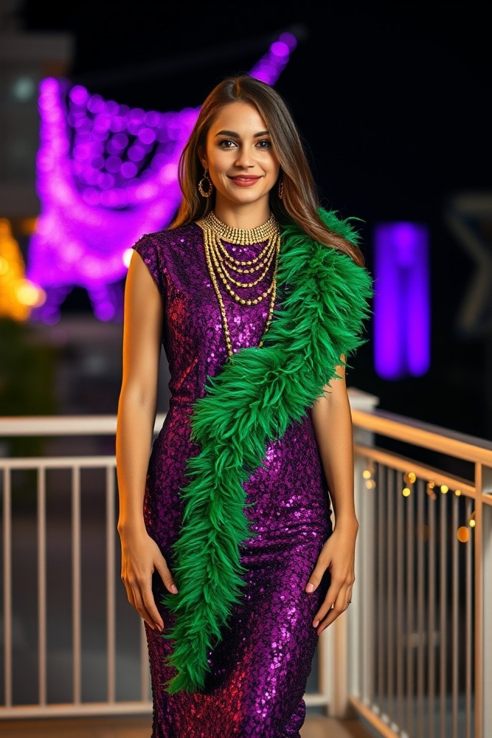 21 Cute Mardi Gras Outfit Ideas With Sparkles, Purple, Green, and Gold