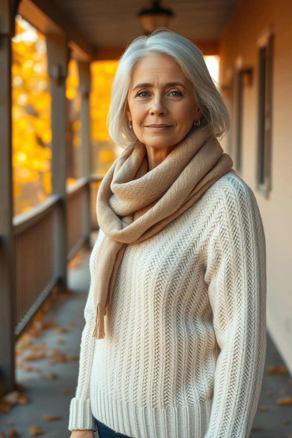 19 Cozy Sweater Weather Outfits for Women Over 60