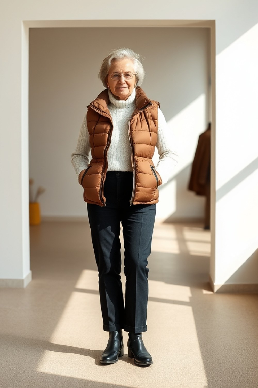 20 Puffer Vest Outfits for Women Over 50