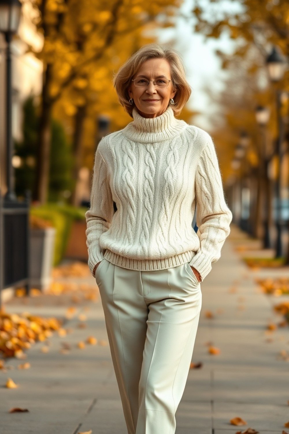20 Cable Knit Sweater Outfits for Women Over 50