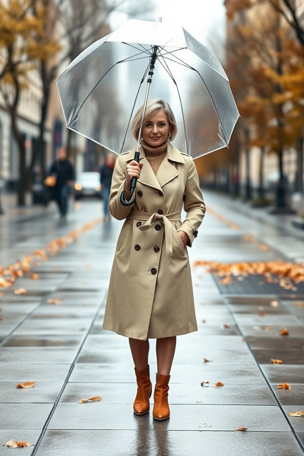 16 Rainy Fall Day Outfits for Women Over 50