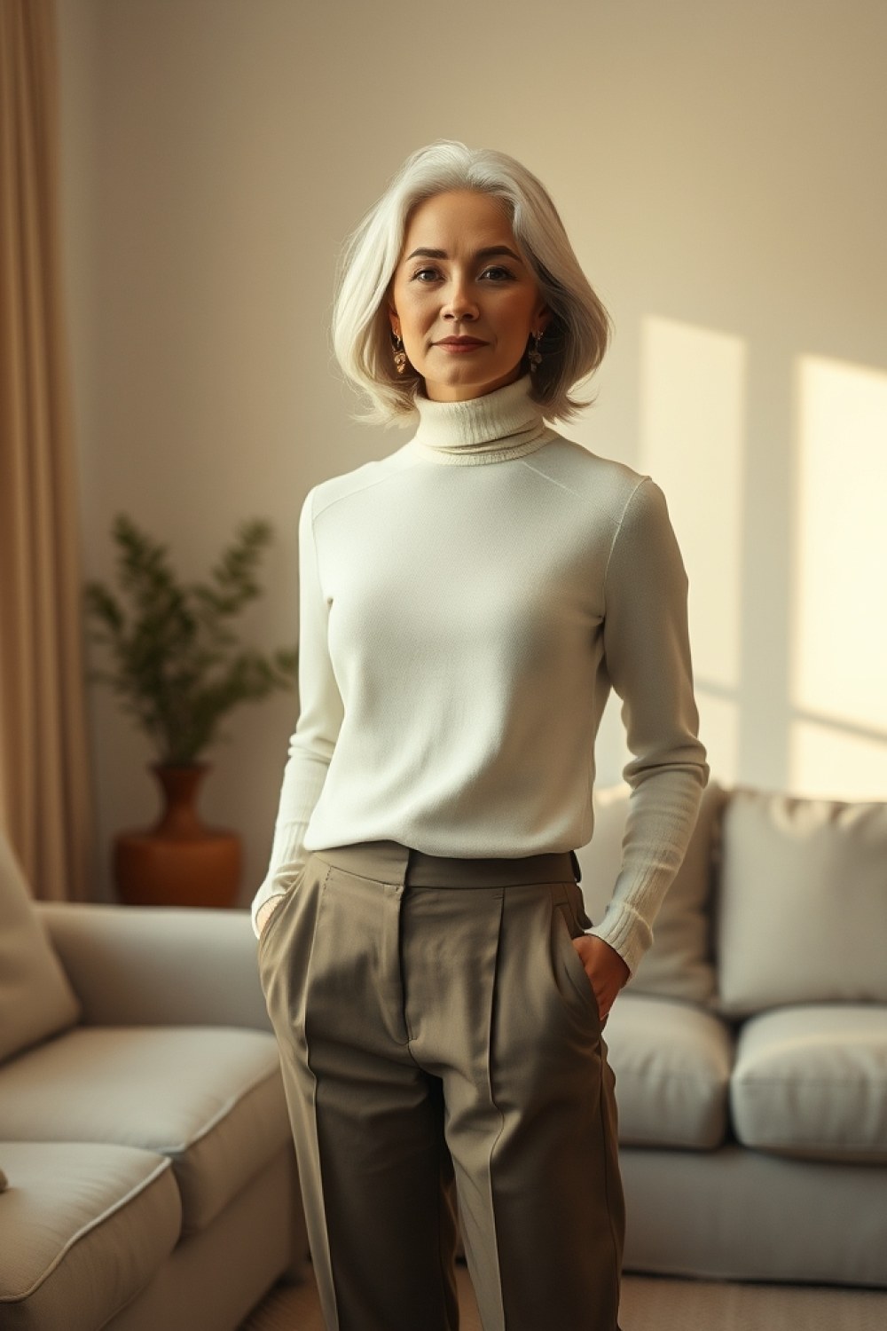 17 Turtleneck Outfits for Women Over 60 That Look Chic, Not Stuffy