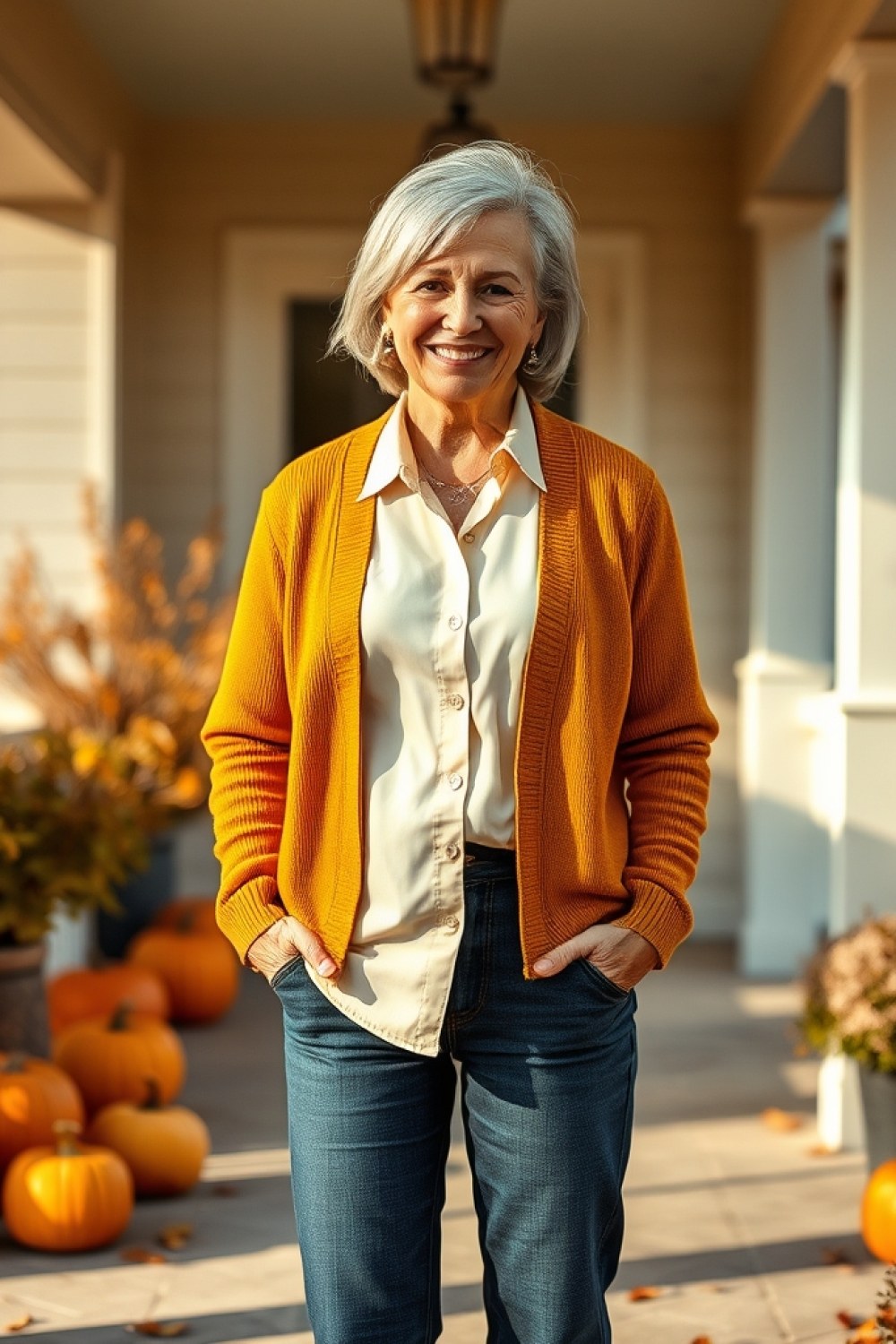 18 Easy Fall Transition Outfits for Women Over 60
