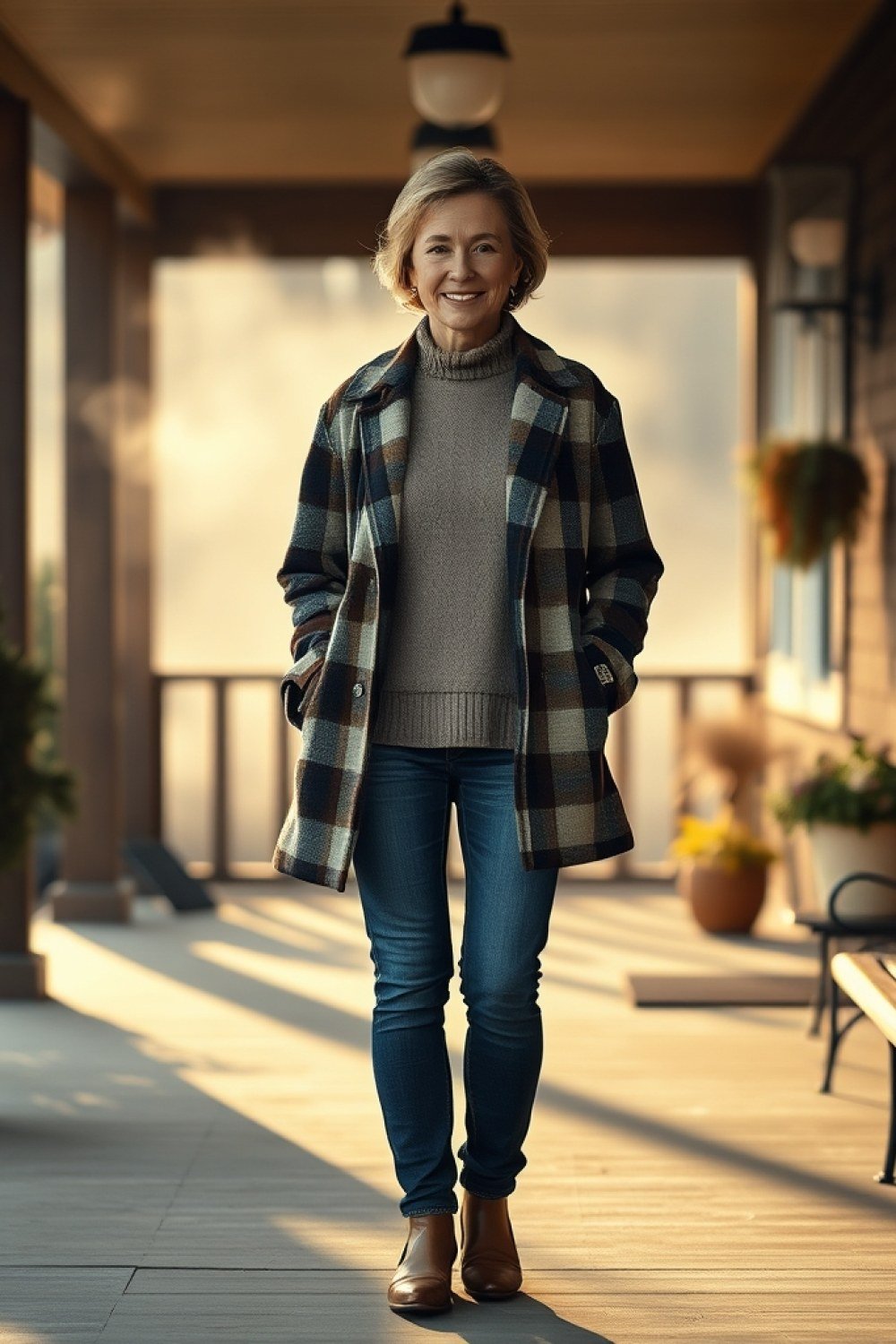 23 Shacket Outfits for Women Over 50 for Cool Mornings