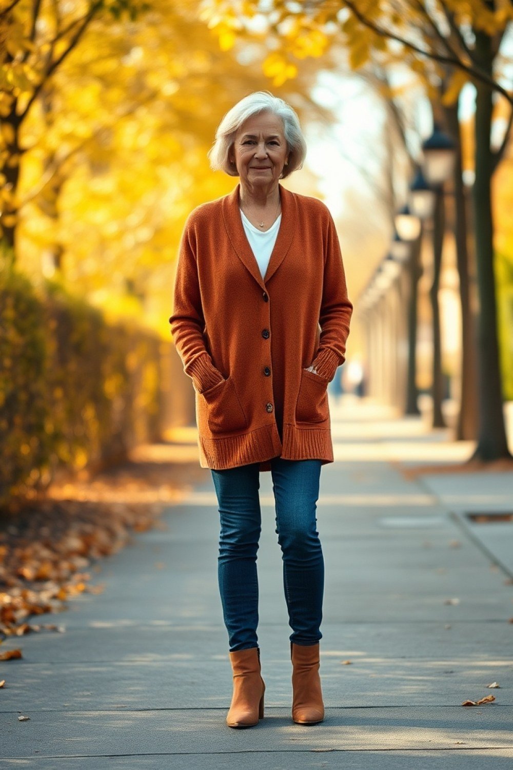 18 Easy Fall Transition Outfits for Women Over 60