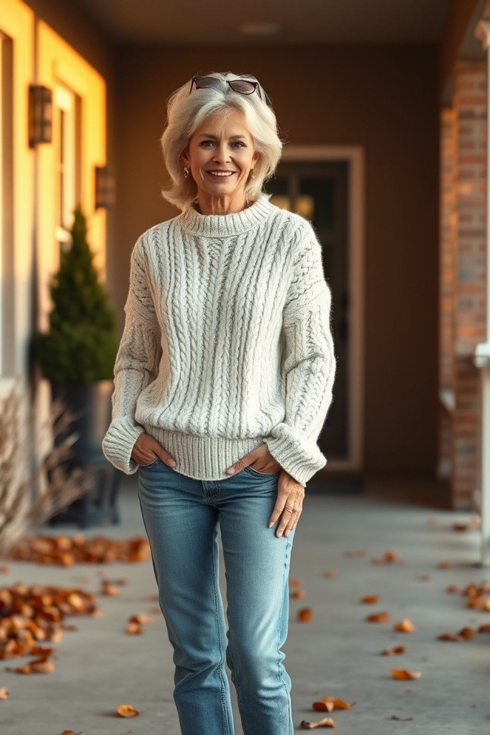 19 Cozy Sweater Weather Outfits for Women Over 60