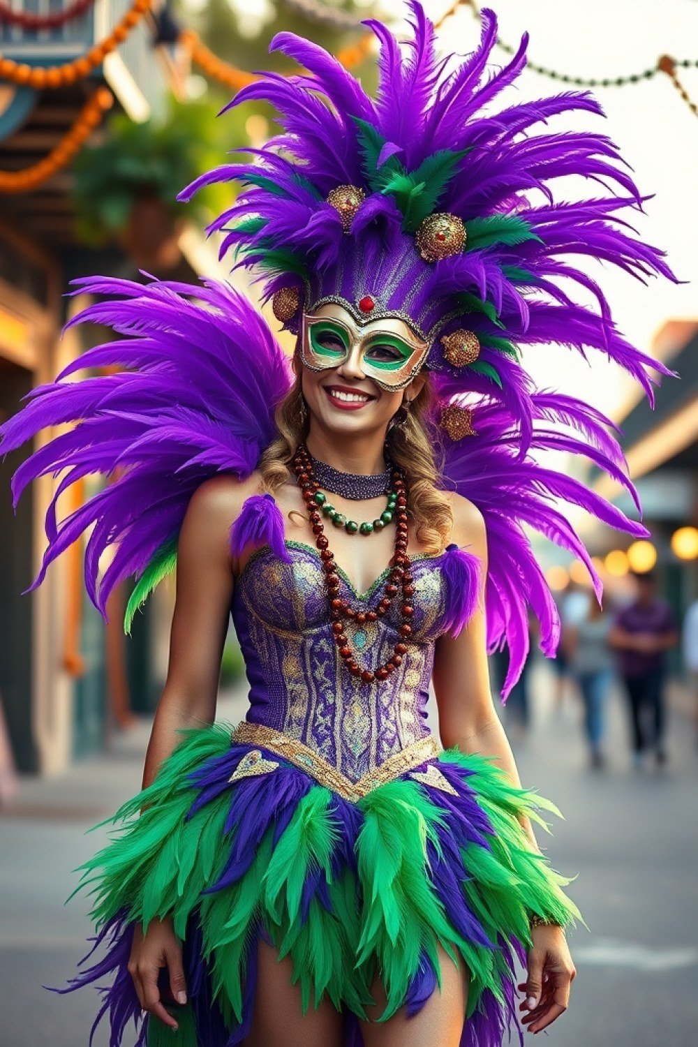 23 Mardi Gras Outfits for Women to Celebrate in Colorful Carnival Style
