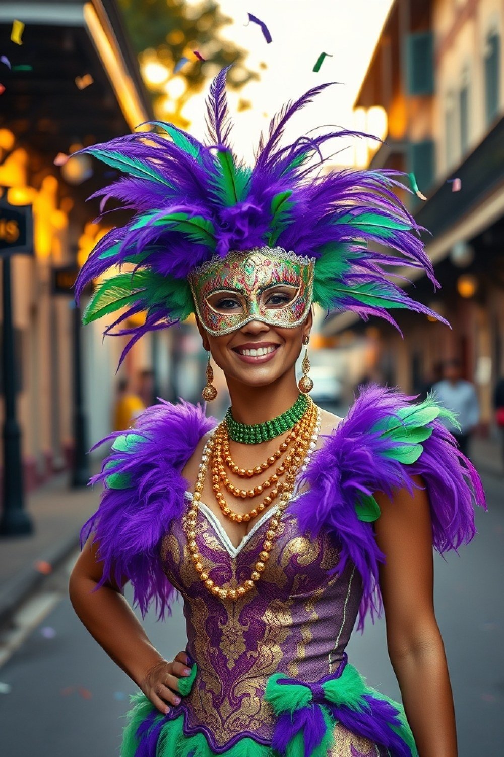 23 Mardi Gras Outfits for Women to Celebrate in Colorful Carnival Style