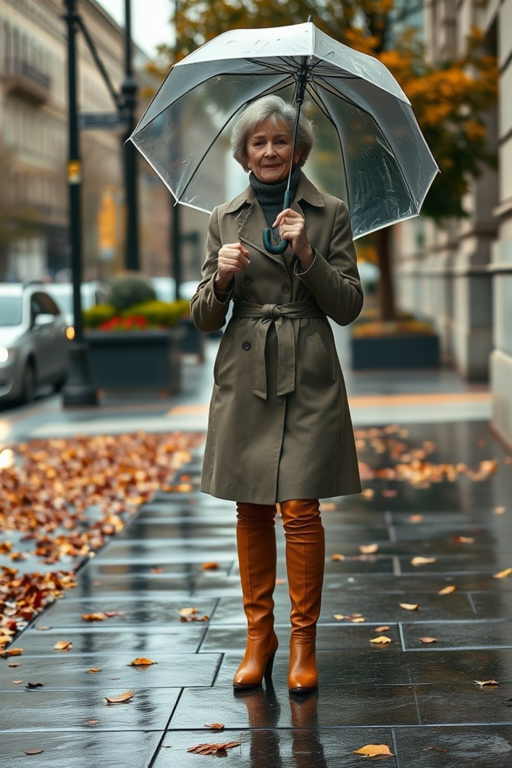 16 Rainy Fall Day Outfits for Women Over 50