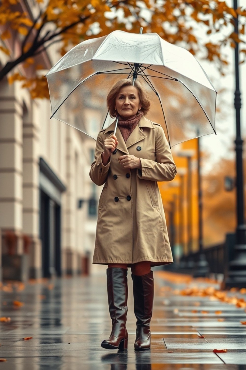 16 Rainy Fall Day Outfits for Women Over 50