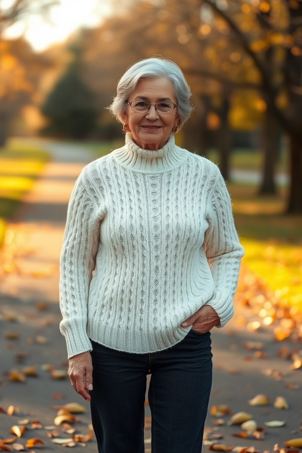 19 Cozy Sweater Weather Outfits for Women Over 60