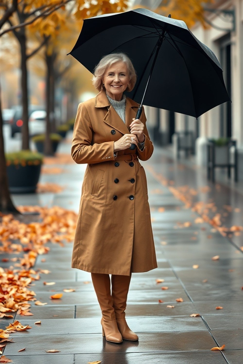 16 Rainy Fall Day Outfits for Women Over 50
