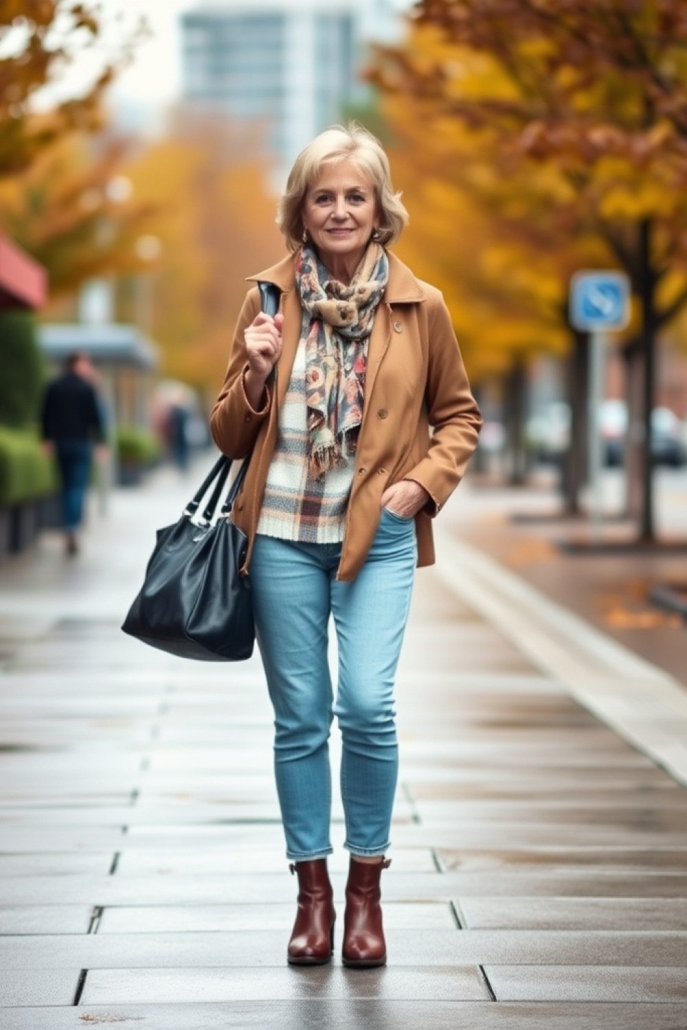 16 Rainy Fall Day Outfits for Women Over 50
