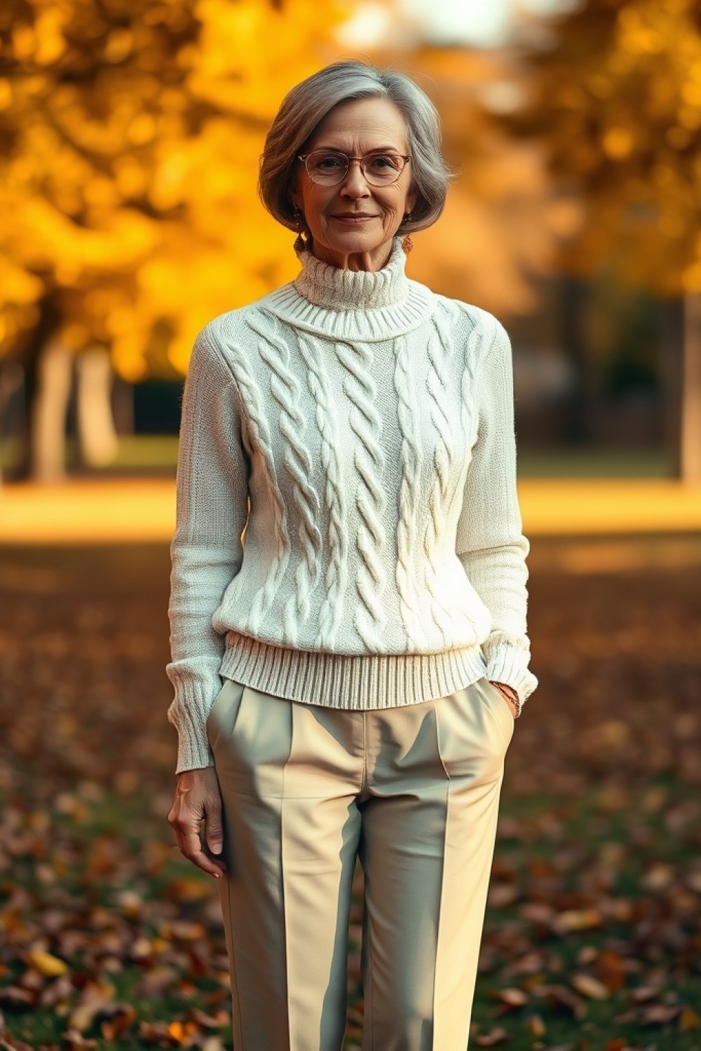 20 Cable Knit Sweater Outfits for Women Over 50