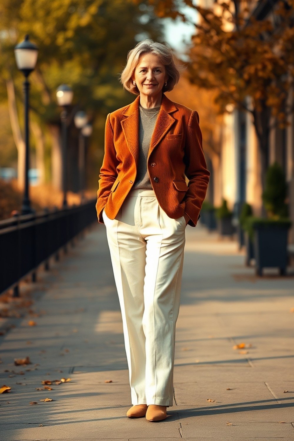 21 Corduroy Outfits for Women Over 50