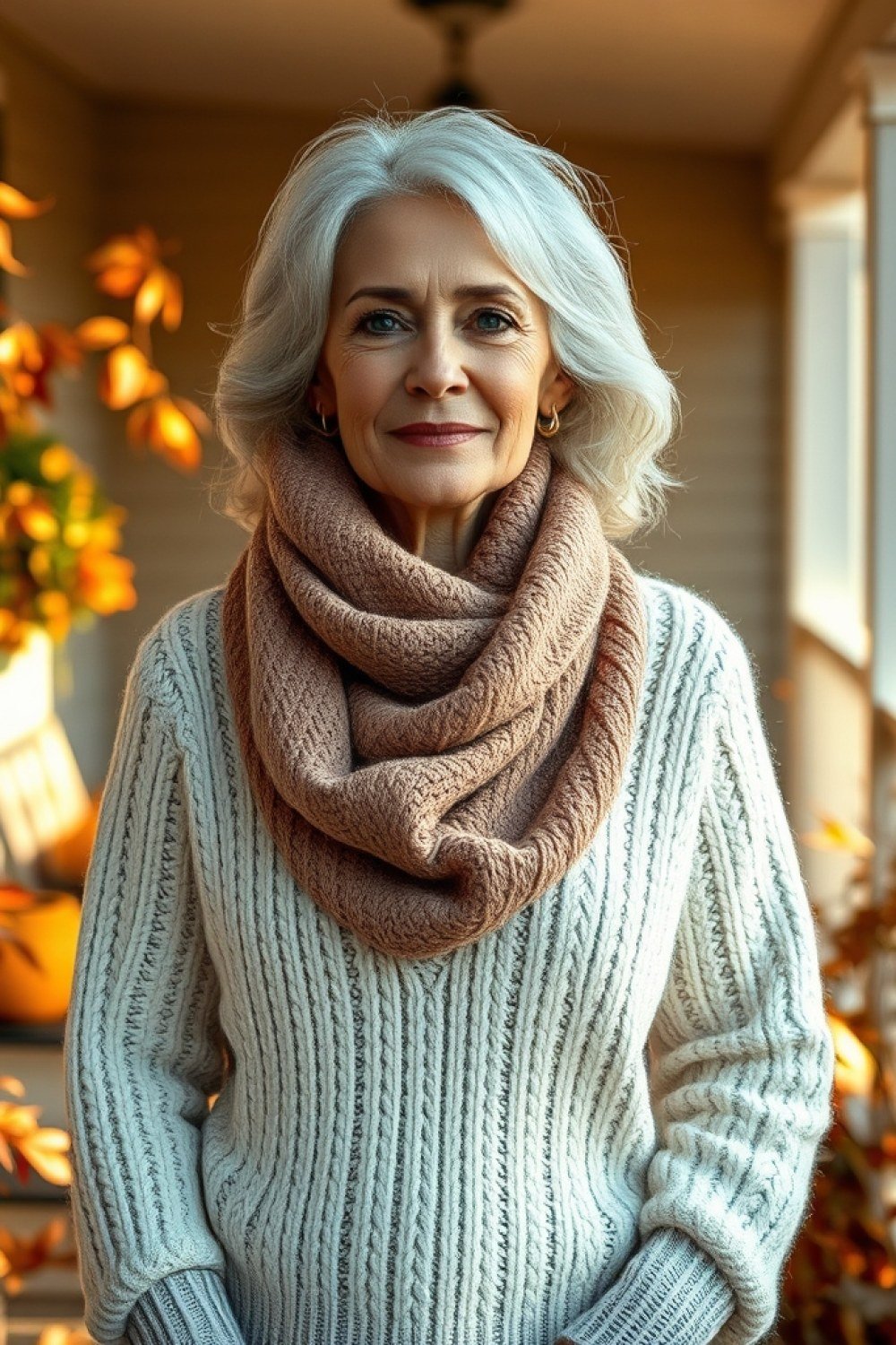 19 Cozy Sweater Weather Outfits for Women Over 60