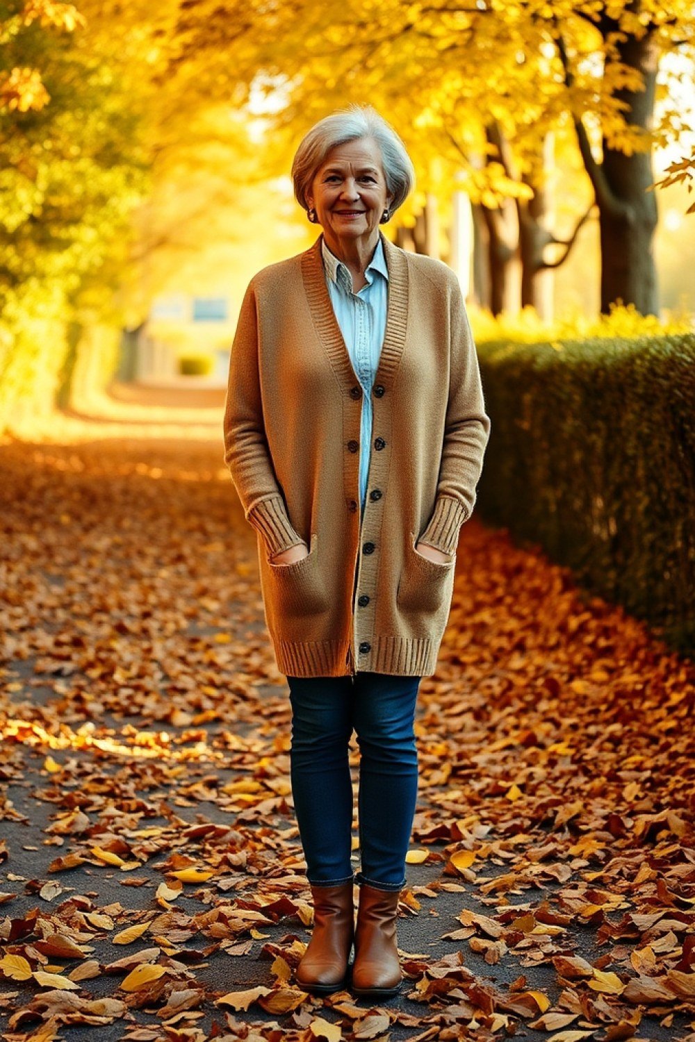 18 Easy Fall Transition Outfits for Women Over 60