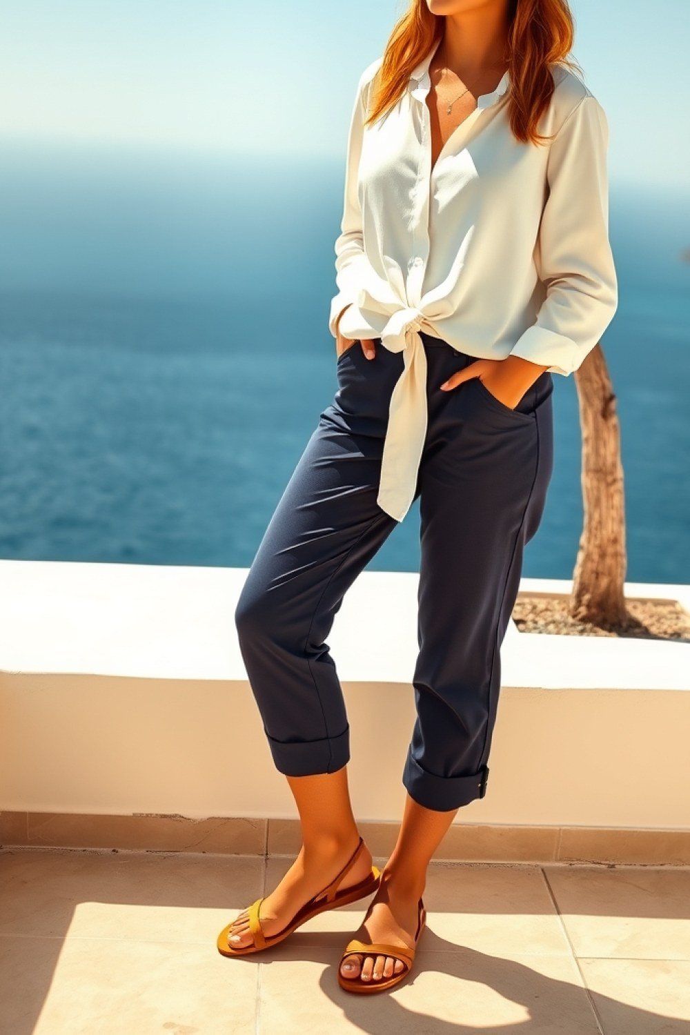 21 Capri Pants Outfits With Tops and Shoes That Create a Flattering Silhouette