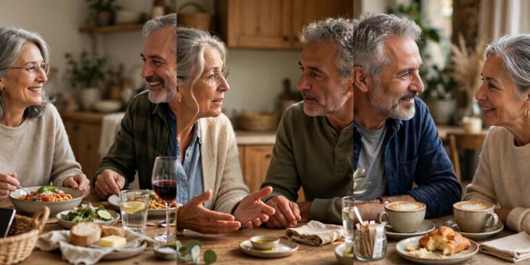 Long-married couples: putting phones away, talking openly, reconnecting over coffee