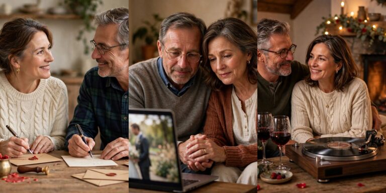 Valentines Day ideas for married couples collage