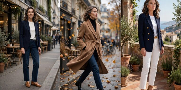 21 smart casual outfits for women over 50 collage